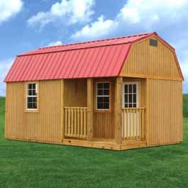 Treated Side Lofted Barn Cabin
